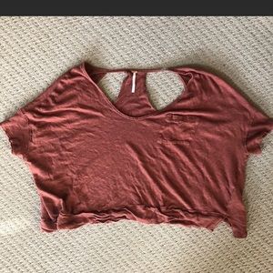 Free people cut out crop top